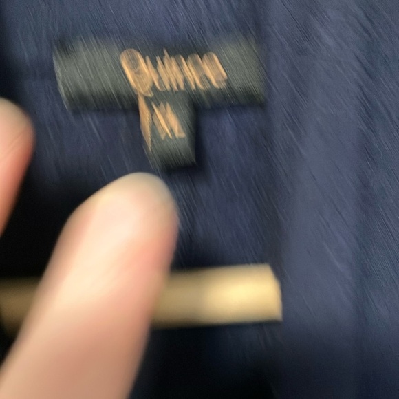 Quince Navy Open Front Cardigan - Picture 2 of 6